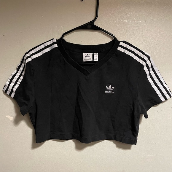 adidas Tops - Adidas Black Cropped tee